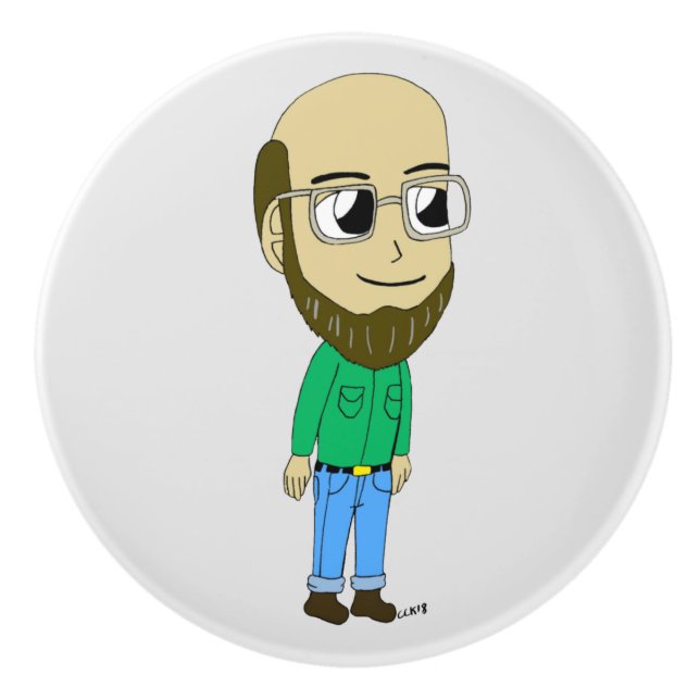Pomo De Cerámica chibi (Anverso)