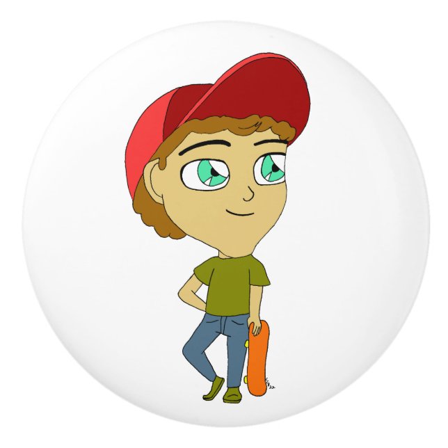 Pomo De Cerámica chibi (Anverso)