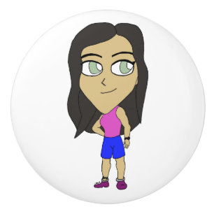 Pomo De Cerámica chibi