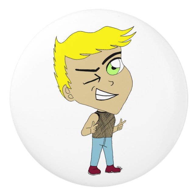 Pomo De Cerámica chibi (Anverso)