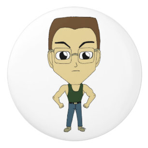 Pomo De Cerámica chibi