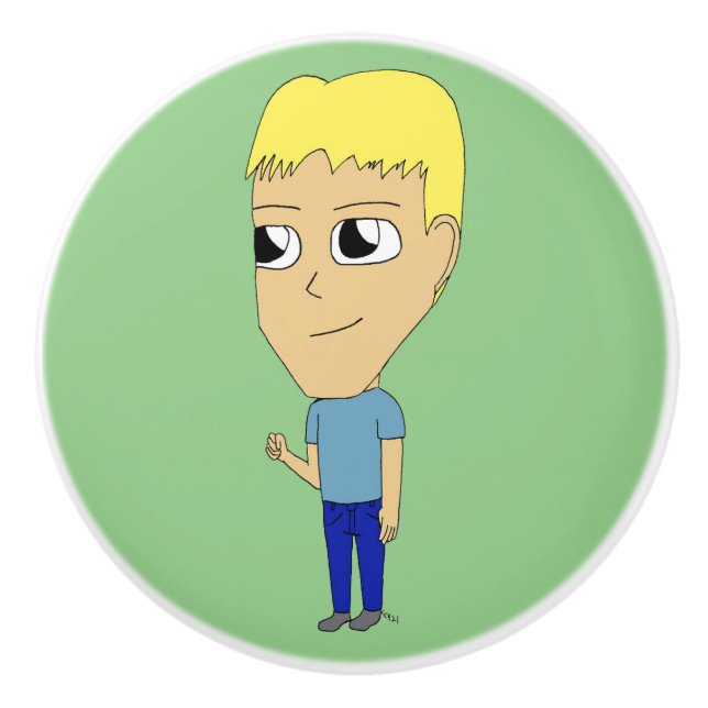Pomo De Cerámica chibi (Anverso)