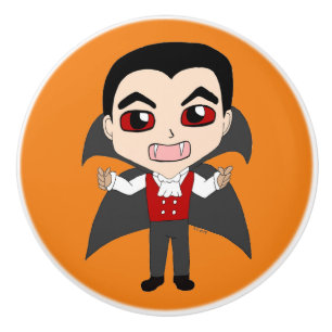 Pomo De Cerámica chibi vampire
