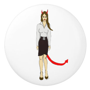 Pomo De Cerámica chica diablo