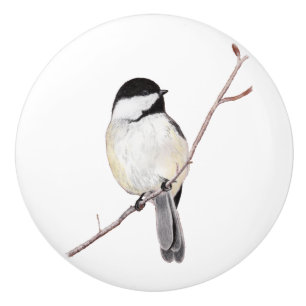 Pomo De Cerámica Chickadee