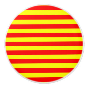 Pomo De Cerámica china kirguistán españa bandera rayas rojo amarill