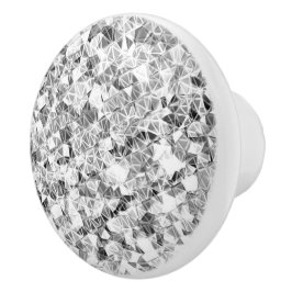 Pomo De Cerámica Chispa de plata moderna