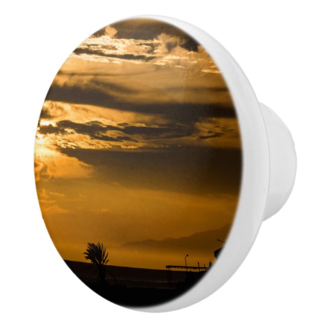 Pomo De Cerámica Cielo dorado (Derecha)