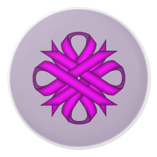 Pomo De Cerámica Cinta violeta de Kenneth Yoncich