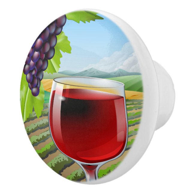 Pomo De Cerámica Cintas de drenaje de uvas de vino (Derecha)