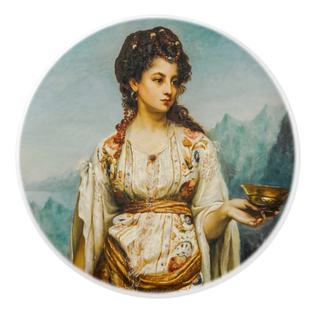 Pomo De Cerámica Circe de Jean Jules Bardin (1875) (Anverso)