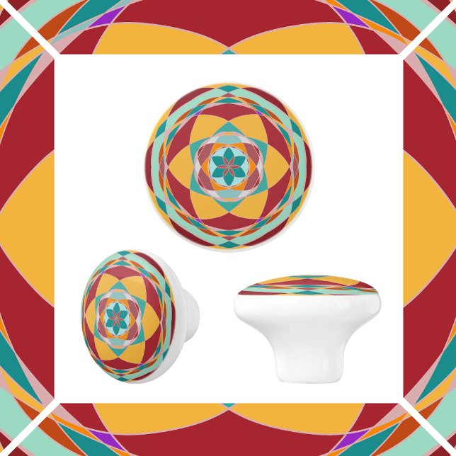 Pomo De Cerámica Círculos de color (Subido por el creador)