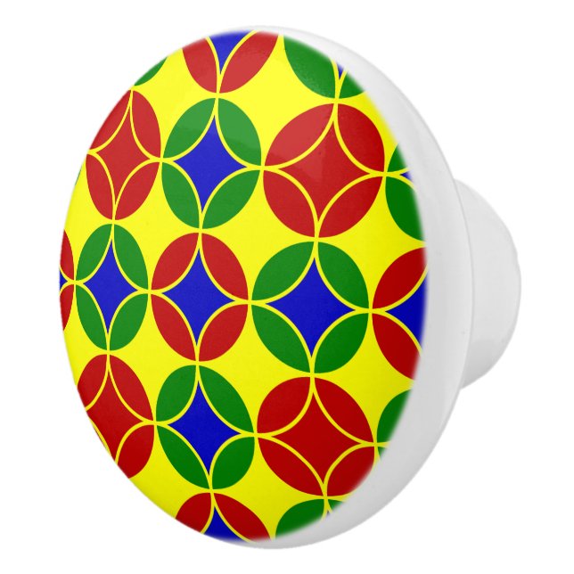 Pomo De Cerámica Círculos primarios-01-CERAMIC KNOB (Derecha)