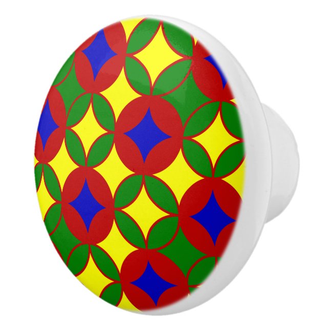 Pomo De Cerámica Círculos primarios-02-CERAMIC KNOB (Derecha)
