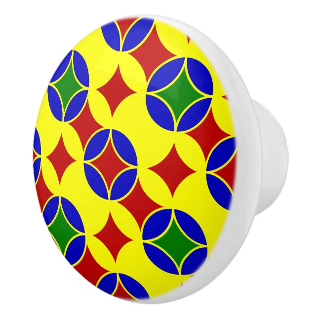 Pomo De Cerámica Círculos primarios-03-CERAMIC KNOB (Derecha)