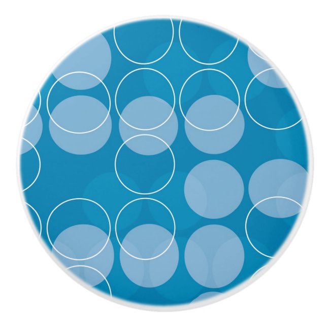 Pomo De Cerámica Círculos retros (Anverso)