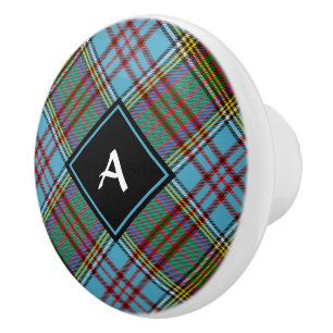 Pomo De Cerámica Clan Anderson Tartan Ceramic Knob