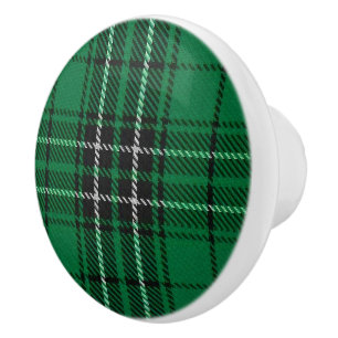 Pomo De Cerámica Clan de Grandeur escocés MacLean Hunting Tartán