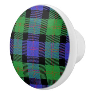 Pomo De Cerámica Clan de grandeza escocesa Blair Tartan Plaid