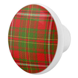 Pomo De Cerámica Clan de grandeza escocesa Hay Tartán Plaid