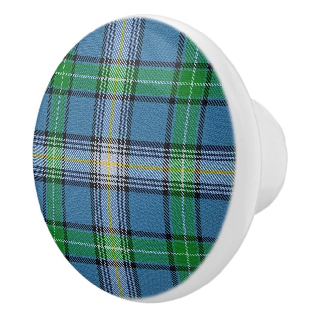 Pomo De Cerámica Clan de grandeza escocesa MacDowall Tartan Plaid (Derecha)
