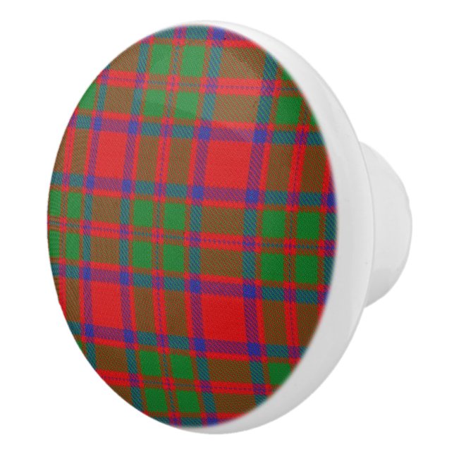 Pomo De Cerámica Clan de grandeza escocesa MacKintosh Tartan Plaid (Derecha)