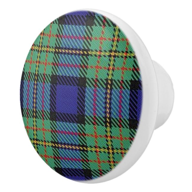 Pomo De Cerámica Clan de grandeza escocesa MacLaren Tartan Plaid (Derecha)