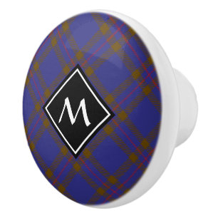 Pomo De Cerámica Clan Elliot Modern Tartan Ceramic Knob