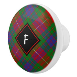 Pomo De Cerámica Clan Fraser Tartan Ceramic Knob