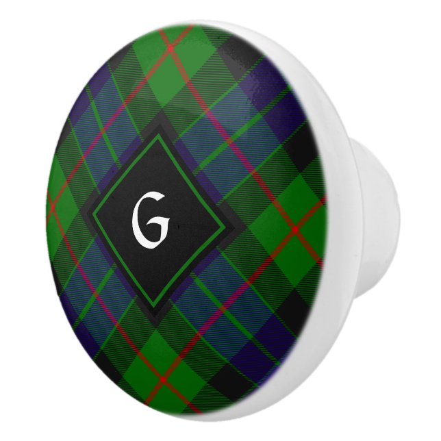 Pomo De Cerámica Clan Gunn Tartan Ceramic Knob (Derecha)