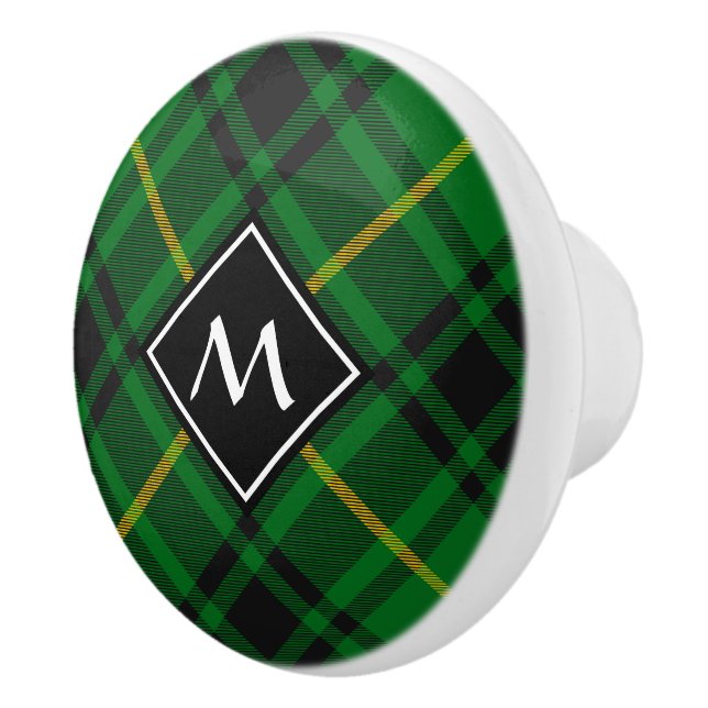 Pomo De Cerámica Clan MacArthur Tartan (Derecha)