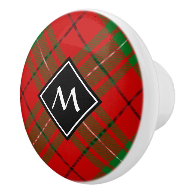 Pomo De Cerámica Clan MacAulay Tartan Ceramic Knob (Derecha)