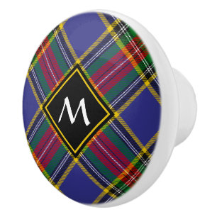 Pomo De Cerámica Clan MacBeth Tartan Ceramic Knob