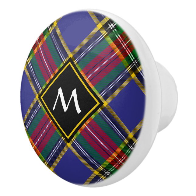 Pomo De Cerámica Clan MacBeth Tartan Ceramic Knob (Derecha)
