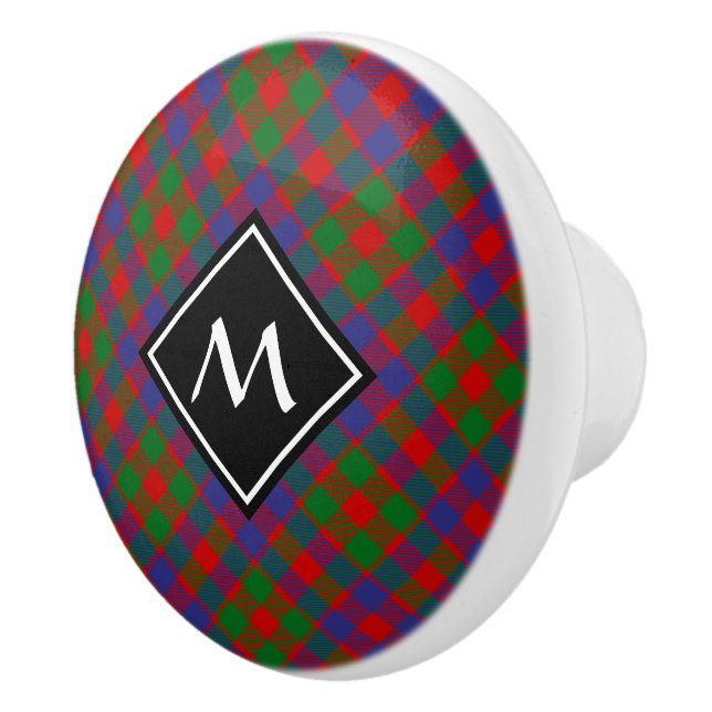 Pomo De Cerámica Clan MacGowan Tartan (Derecha)