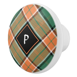 Pomo De Cerámica Clan Pollock Tartan Ceramic Knob