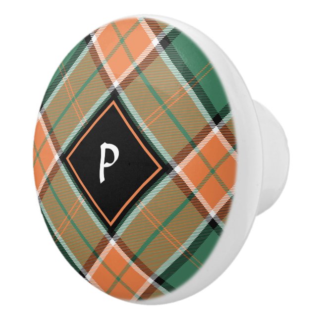 Pomo De Cerámica Clan Pollock Tartan Ceramic Knob (Derecha)
