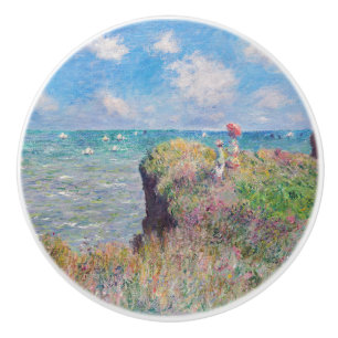 Pomo De Cerámica Claude Monet - Camino acantilado en Pourville