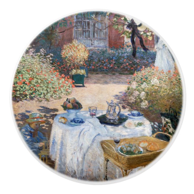 Pomo De Cerámica Claude Monet - El almuerzo, el panel decorativo (Anverso)
