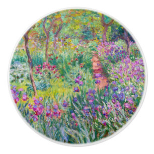 Pomo De Cerámica Claude Monet - El jardín del Iris en Giverny