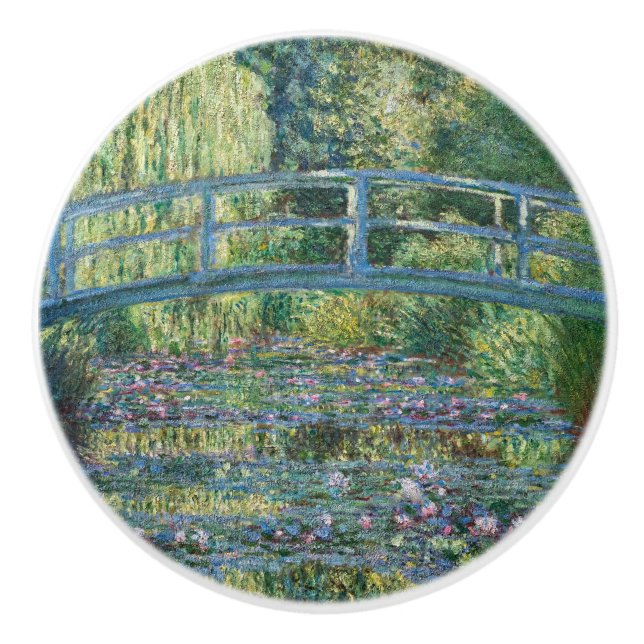 Pomo De Cerámica Claude Monet - estanque de Lily del Agua, Armonía  (Anverso)