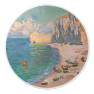 Pomo De Cerámica Claude Monet - Etretat: playa y Falaise d'Amonet