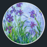 Pomo De Cerámica Claude Monet "Iris mauves"<br><div class="desc">Iris Mauves</div>