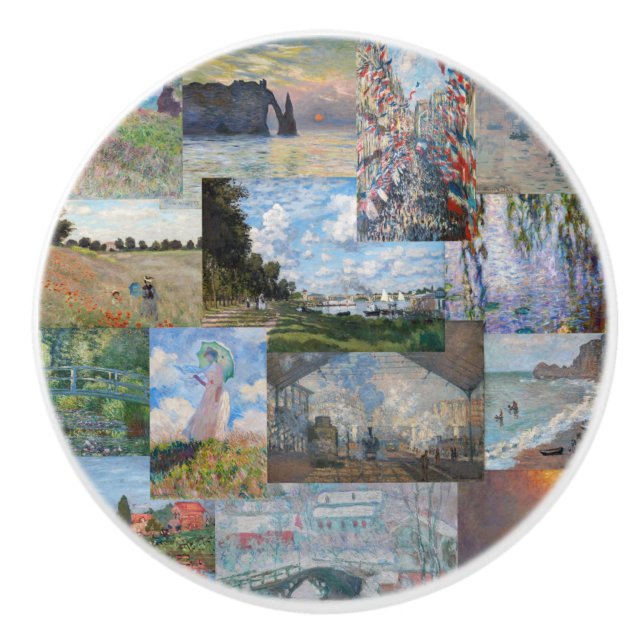 Pomo De Cerámica Claude Monet - Patchwork (Anverso)