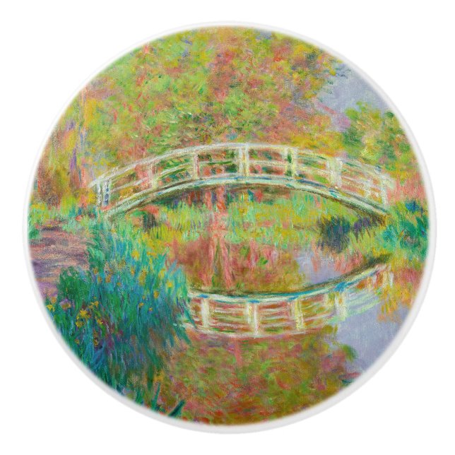Pomo De Cerámica Claude Monet - Puente de futbol japonés, Giverny (Anverso)