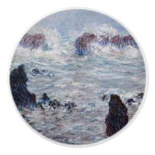Pomo De Cerámica Claude Monet - Tormenta frente a la costa de Belle