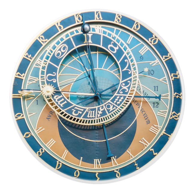 Pomo De Cerámica Clausura del Reloj Astronómico de Praga, República (Anverso)