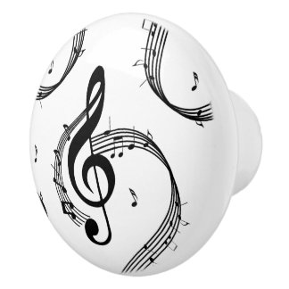 Pomo De Cerámica Climactic G Clef