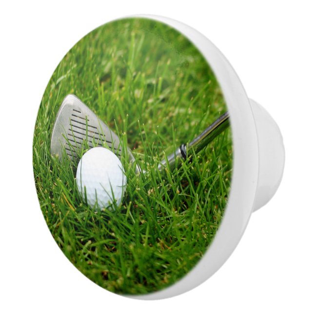Pomo De Cerámica Club de golf y bola de golf (Derecha)