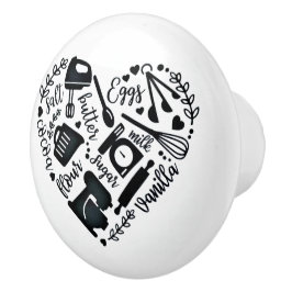 Pomo De Cerámica Cocina de amor